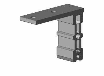 topstuk aluminium voor uitvalscherm