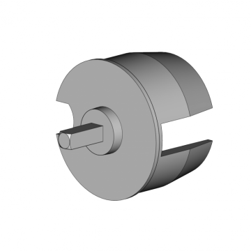 monoprop rond 63 mm voor oogwindwerk