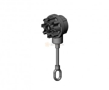 oogwindwerk kegelrad 1:3 met aluminium of kunststof oog 12 Nm