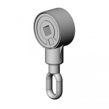 oogwindwerk 1:3 aluminium of kunststof oog 6 Nm