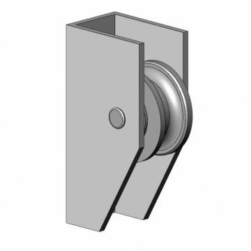 Staaldraadgeleidingsrol voor rolluik en zonwering